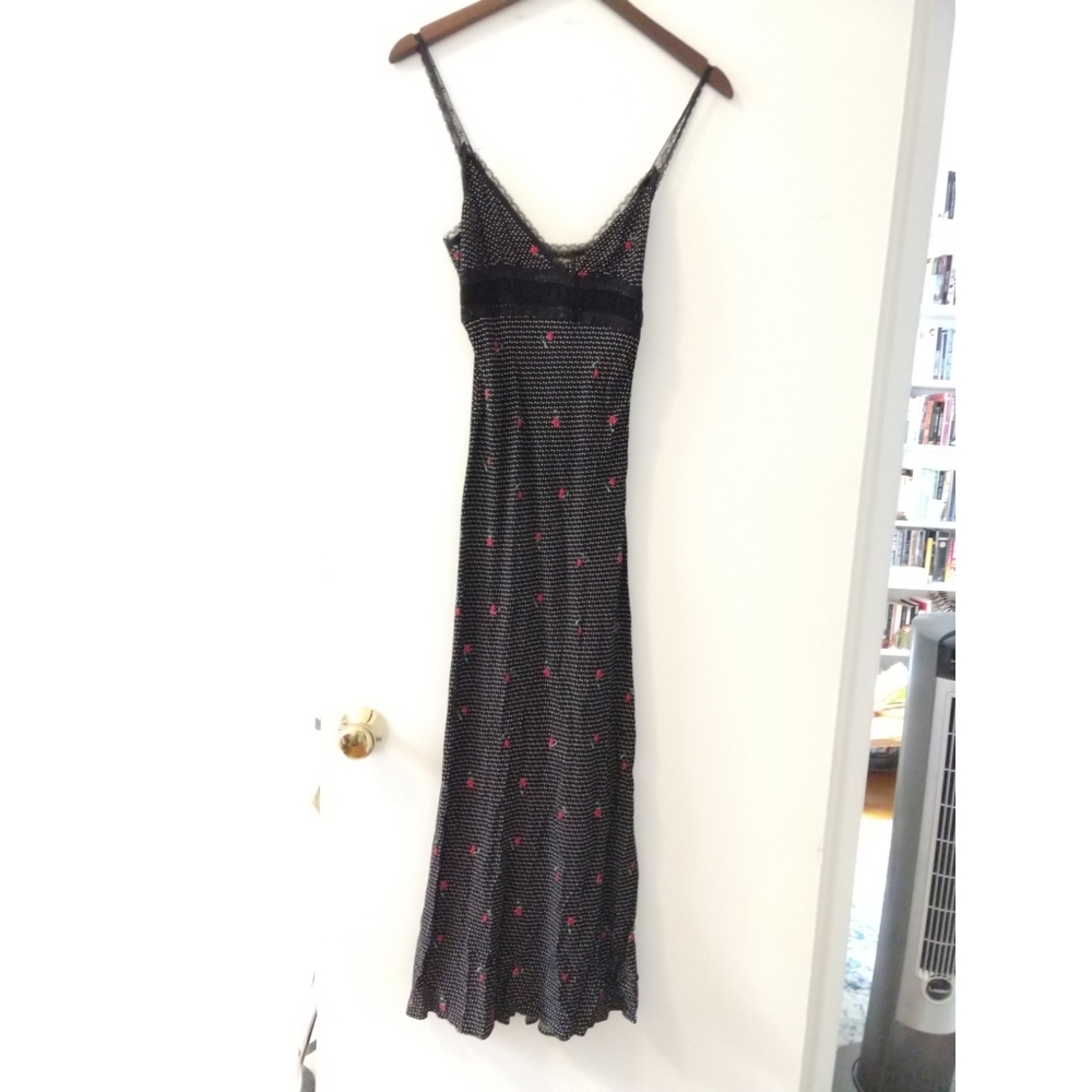 Urban Outfitters black rosebud dress